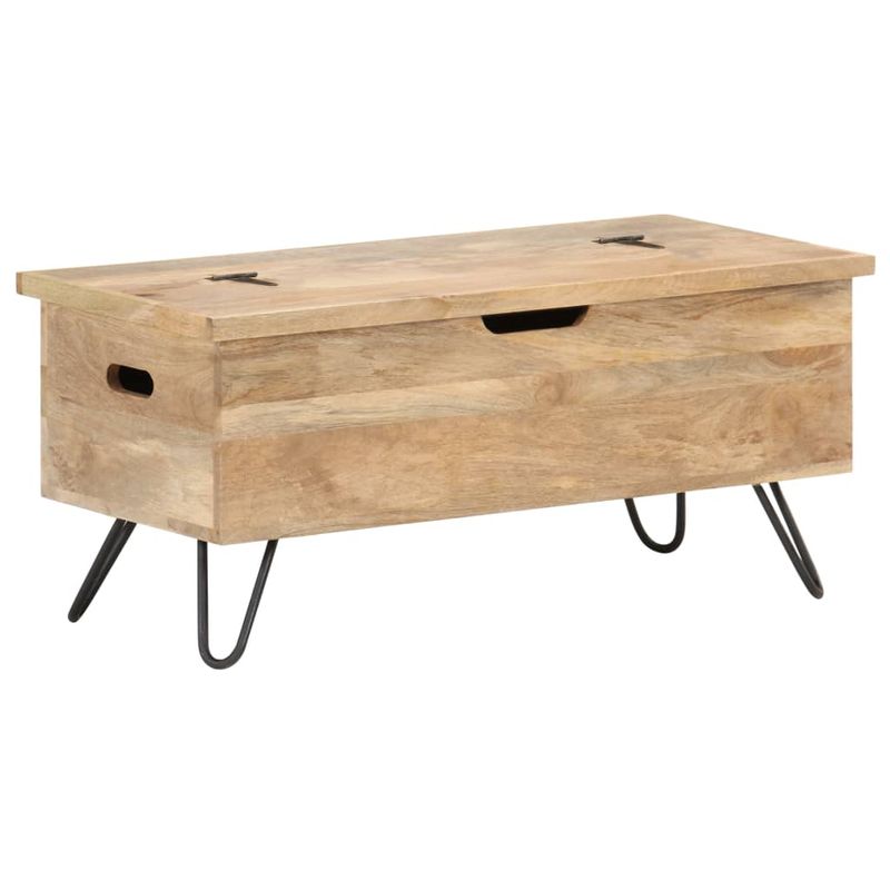 Casa si Gradina - Mobilier - Organizare si depozitare - Cufere si lazi - Cufar, 90 x 40 x 45 cm, lemn masiv de mango - Infinity.ro