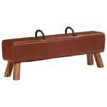 Casa si Gradina - Mobilier - Canapele si coltare - Banchete - Banca Turnbock vintage cu manere, piele naturala de capra - Infinity.ro