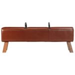Casa si Gradina - Mobilier - Canapele si coltare - Banchete - Banca Turnbock vintage cu manere, piele naturala de capra - Infinity.ro