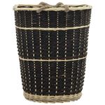 Casa si Gradina - Termice - Sobe, Seminee si accesorii - Accesorii seminee si sobe - Cos lemne foc cu curele de transport natural 50x44x58 cm salcie - Infinity.ro