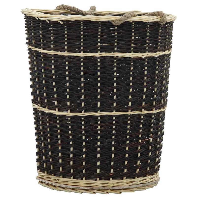 Casa si Gradina - Termice - Sobe, Seminee si accesorii - Accesorii seminee si sobe - Cos lemne foc cu curele de transport natural 50x44x58 cm salcie - Infinity.ro