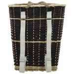 Casa si Gradina - Termice - Sobe, Seminee si accesorii - Accesorii seminee si sobe - Cos lemne foc cu curele de transport natural 50x44x58 cm salcie - Infinity.ro