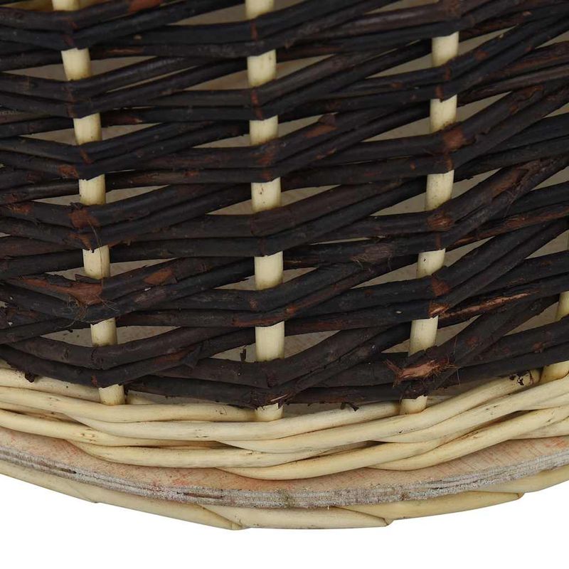 Casa si Gradina - Termice - Sobe, Seminee si accesorii - Accesorii seminee si sobe - Cos lemne foc cu curele de transport natural 50x44x58 cm salcie - Infinity.ro