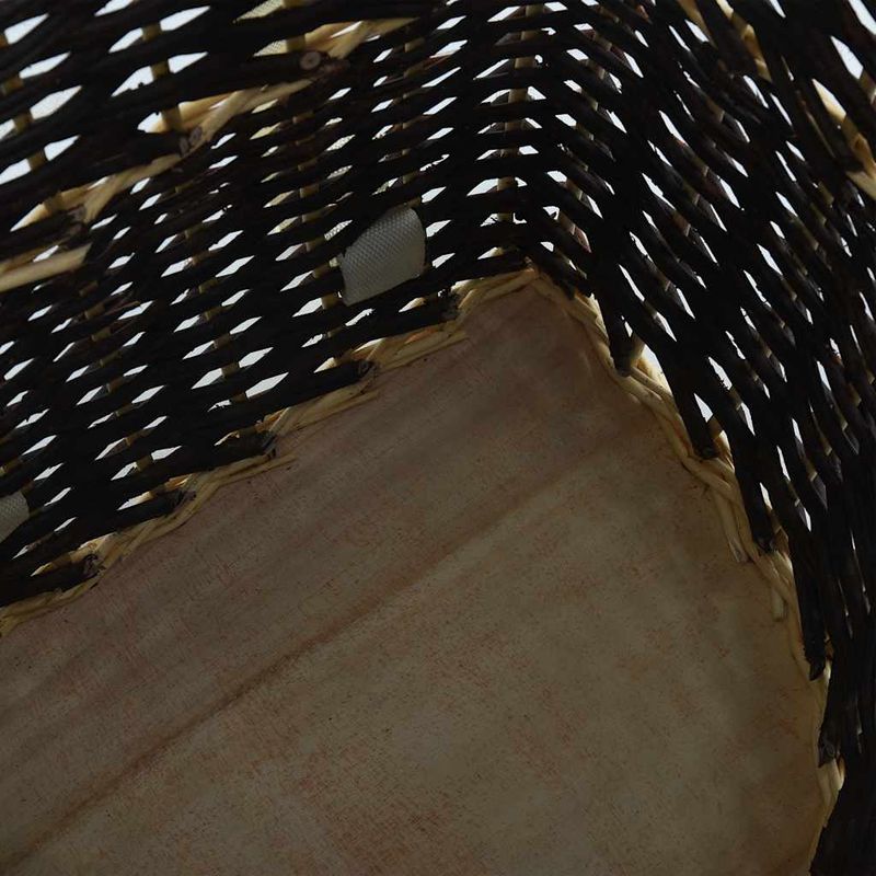 Casa si Gradina - Termice - Sobe, Seminee si accesorii - Accesorii seminee si sobe - Cos lemne foc cu curele de transport natural 50x44x58 cm salcie - Infinity.ro