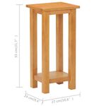 Casa si Gradina - Mobilier - Mese si birouri - Mese living - 289185  Masa laterala 27x24x55 cm Lemn masiv de stejar - Infinity.ro