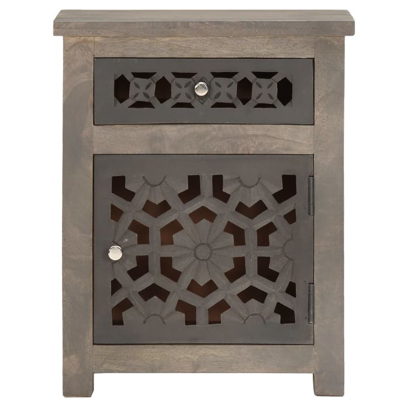 Casa si Gradina - Mobilier - Comode si corpuri - Noptiere - Noptiera, 40 x 30 x 50 cm, lemn masiv de mango - Infinity.ro