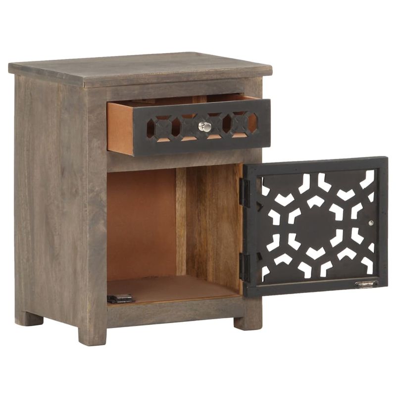 Casa si Gradina - Mobilier - Comode si corpuri - Noptiere - Noptiera, 40 x 30 x 50 cm, lemn masiv de mango - Infinity.ro