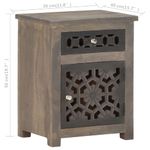 Casa si Gradina - Mobilier - Comode si corpuri - Noptiere - Noptiera, 40 x 30 x 50 cm, lemn masiv de mango - Infinity.ro