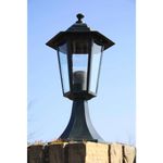 Casa si Gradina - Corpuri si surse de iluminat - Iluminat exterior - Felinare - Lampi de gradina, 2 buc., verde inchis/negru, aluminiu - Infinity.ro