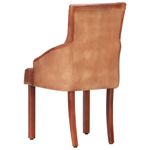 Casa si Gradina - Mobilier - Scaune si fotolii - Scaune - Scaune de bucatarie, 6 buc., maro, piele naturala de capra - Infinity.ro