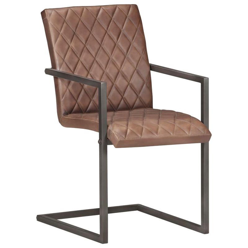Casa si Gradina - Mobilier - Scaune si fotolii - Scaune - Scaune de masa tip consola 4 buc. maro, piele naturala - Infinity.ro