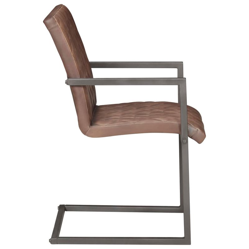 Casa si Gradina - Mobilier - Scaune si fotolii - Scaune - Scaune de masa tip consola 4 buc. maro, piele naturala - Infinity.ro