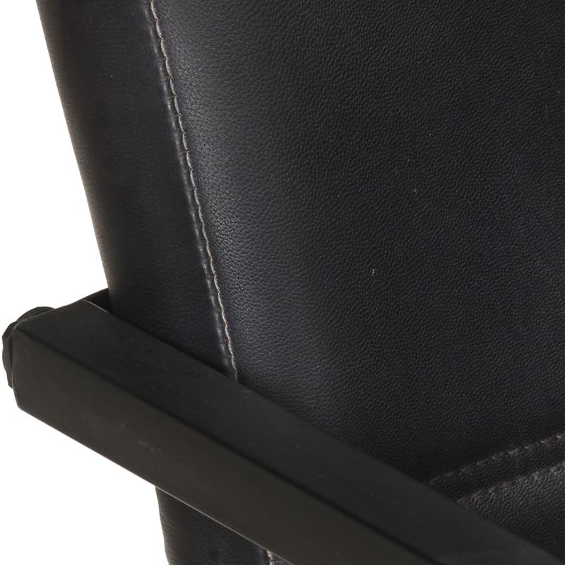 Casa si Gradina - Mobilier - Scaune si fotolii - Scaune - Scaune de bucatarie consola, 4 buc., negru, piele naturala - Infinity.ro