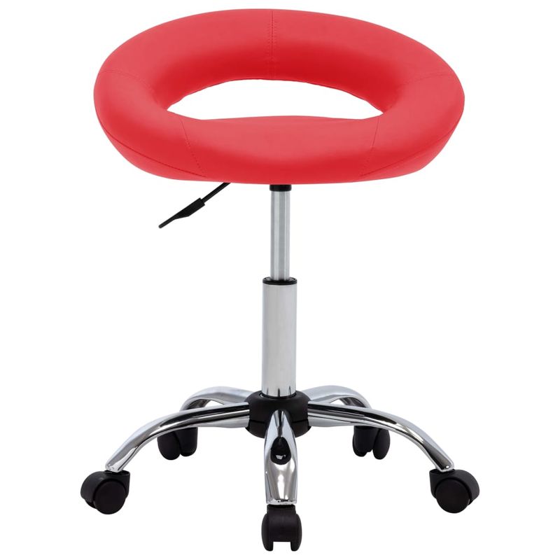 Casa si Gradina - Mobilier - Scaune si fotolii - Scaune - Scaun de bucatarie pivotant, rosu, piele ecologica - Infinity.ro