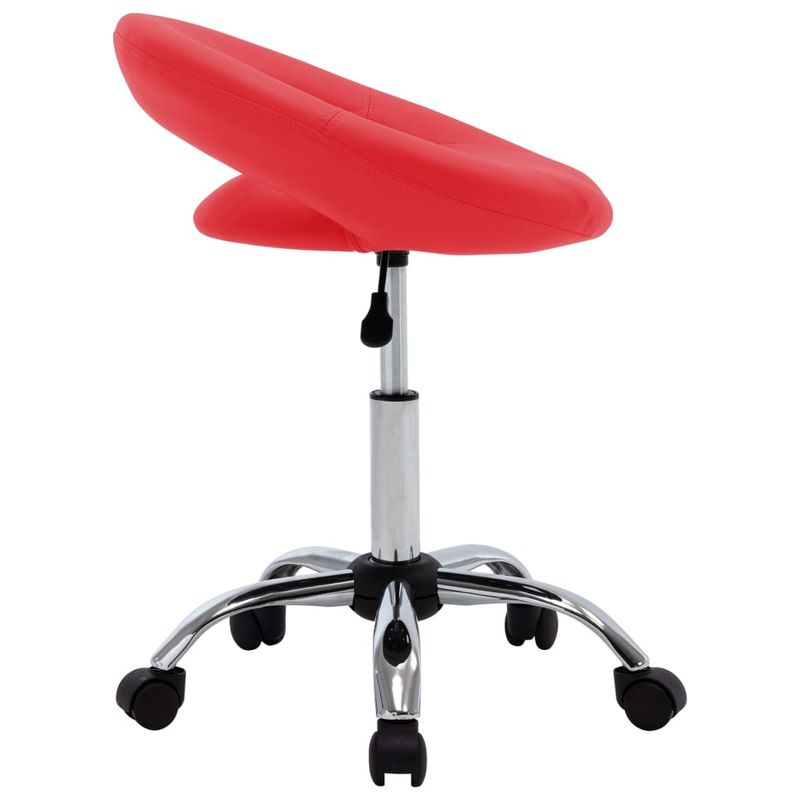Casa si Gradina - Mobilier - Scaune si fotolii - Scaune - Scaun de bucatarie pivotant, rosu, piele ecologica - Infinity.ro