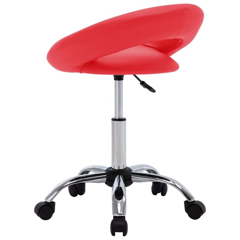 Casa si Gradina - Mobilier - Scaune si fotolii - Scaune - Scaun de bucatarie pivotant, rosu, piele ecologica - Infinity.ro