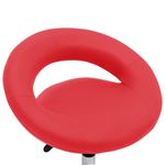 Casa si Gradina - Mobilier - Scaune si fotolii - Scaune - Scaun de bucatarie pivotant, rosu, piele ecologica - Infinity.ro
