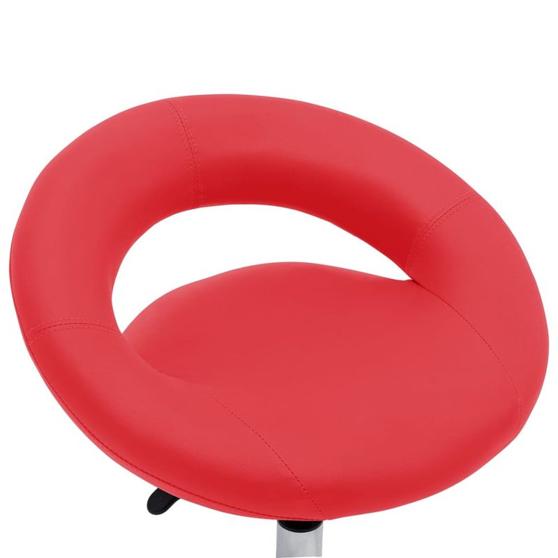 Casa si Gradina - Mobilier - Scaune si fotolii - Scaune - Scaun de bucatarie pivotant, rosu, piele ecologica - Infinity.ro