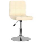 Casa si Gradina - Mobilier - Scaune si fotolii - Scaune - Scaune de bucatarie pivotante, 4 buc., crem, material textil - Infinity.ro