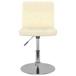 Casa si Gradina - Mobilier - Scaune si fotolii - Scaune - Scaune de bucatarie pivotante, 4 buc., crem, material textil - Infinity.ro