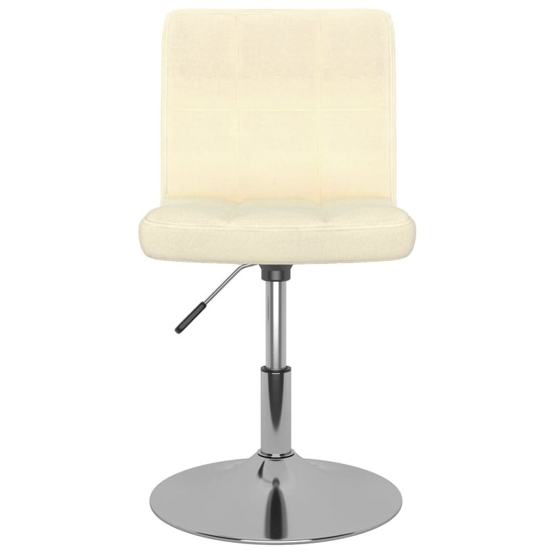 Casa si Gradina - Mobilier - Scaune si fotolii - Scaune - Scaune de bucatarie pivotante, 4 buc., crem, material textil - Infinity.ro