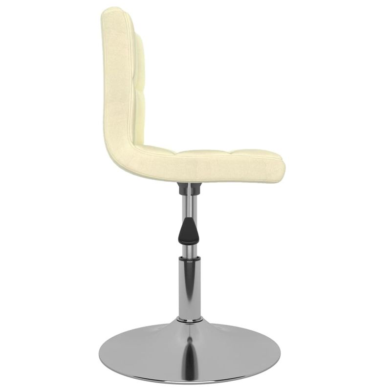 Casa si Gradina - Mobilier - Scaune si fotolii - Scaune - Scaune de bucatarie pivotante, 4 buc., crem, material textil - Infinity.ro