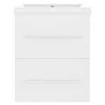 Casa si Gradina - Mobilier - Mobilier baie - Comode baie - Dulap cu chiuveta incorporata, alb, lemn prelucrat - Infinity.ro