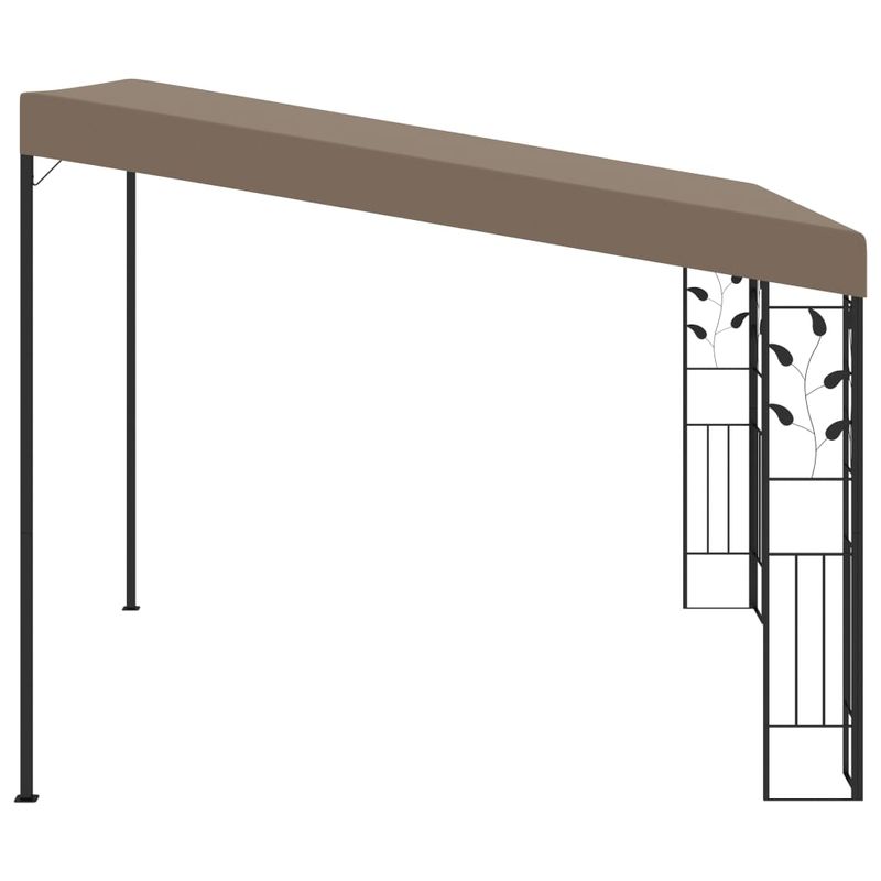 Casa si Gradina - Gradina si terasa - Umbrele si pavilioane - Pavilioane - Pavilion montat pe perete, gri taupe, 3x3x2,5 m - Infinity.ro
