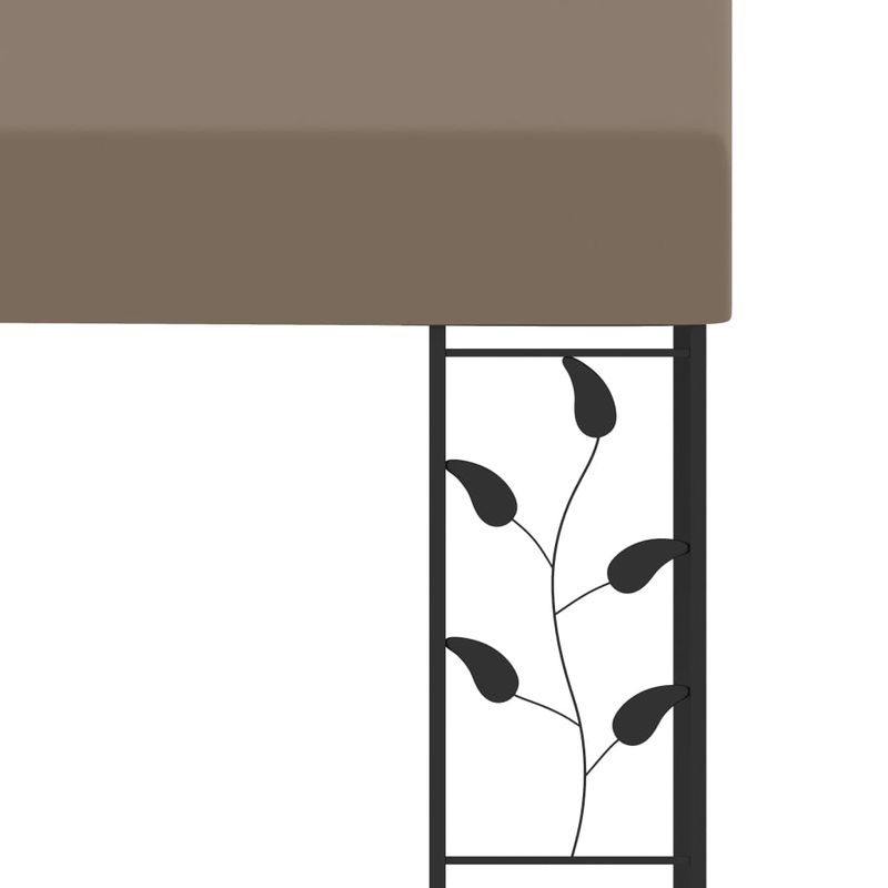 Casa si Gradina - Gradina si terasa - Umbrele si pavilioane - Pavilioane - Pavilion montat pe perete, gri taupe, 3x3x2,5 m - Infinity.ro