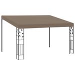 Casa si Gradina - Gradina si terasa - Umbrele si pavilioane - Pavilioane - Pavilion montat de perete, gri taupe, 4 x 3 x 2,5 m - Infinity.ro