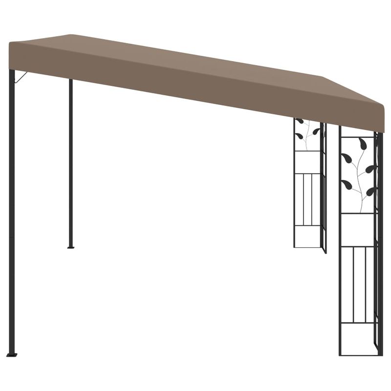 Casa si Gradina - Gradina si terasa - Umbrele si pavilioane - Pavilioane - Pavilion montat de perete, gri taupe, 4 x 3 x 2,5 m - Infinity.ro
