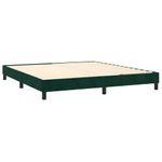Casa si Gradina - Mobilier - Paturi si accesorii - Paturi - Pat box spring cu saltea, verde inchis, 160x200 cm, catifea - Infinity.ro