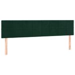 Casa si Gradina - Mobilier - Paturi si accesorii - Paturi - Pat box spring cu saltea, verde inchis, 160x200 cm, catifea - Infinity.ro