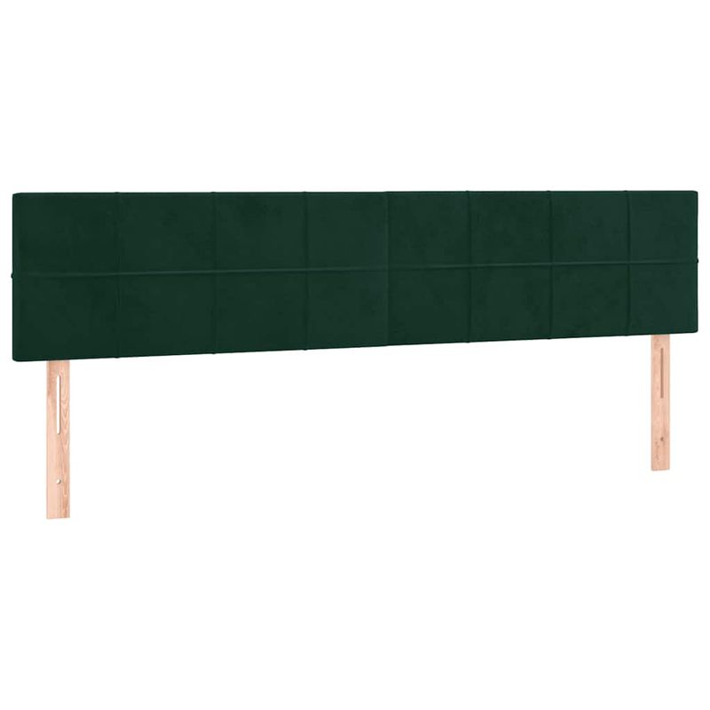 Casa si Gradina - Mobilier - Paturi si accesorii - Paturi - Pat box spring cu saltea, verde inchis, 160x200 cm, catifea - Infinity.ro