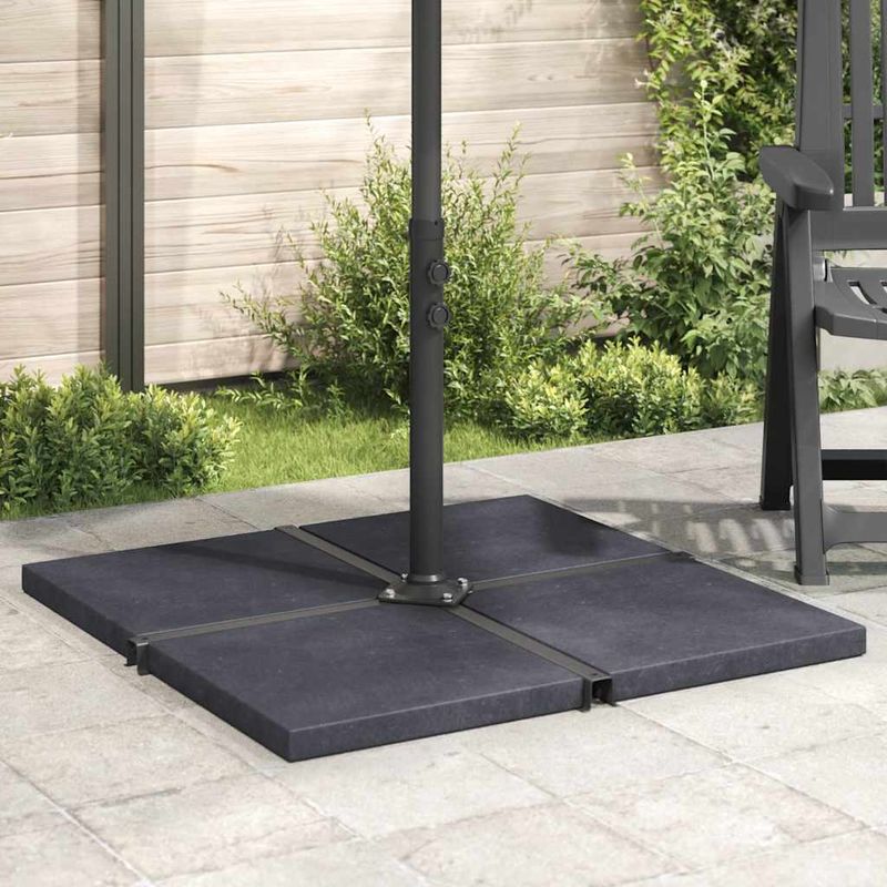 Casa si Gradina - Gradina si terasa - Umbrele si pavilioane - Umbrele - Placa de greutate umbrela, negru, granit, 25 kg, patrat - Infinity.ro