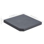 Casa si Gradina - Gradina si terasa - Umbrele si pavilioane - Umbrele - Placa de greutate umbrela, negru, granit, 25 kg, patrat - Infinity.ro