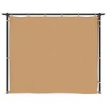 Casa si Gradina - Gradina si terasa - Umbrele si pavilioane - Pavilioane - Pavilion cu draperii, gri taupe, 3 x 3 m, otel - Infinity.ro