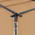 Casa si Gradina - Gradina si terasa - Umbrele si pavilioane - Pavilioane - Pavilion cu draperii, gri taupe, 3 x 3 m, otel - Infinity.ro