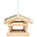 Casa si Gradina - Gradinarit si plante - Produse zootehnice - Adapatoare animale - Hranitor de pasari, 35x29,5x21 cm, lemn masiv - Infinity.ro