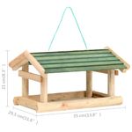 Casa si Gradina - Gradinarit si plante - Produse zootehnice - Adapatoare animale - Hranitor de pasari, 35x29,5x21 cm, lemn masiv - Infinity.ro