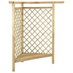 Casa si Gradina - Gradina si terasa - Decoratiuni exterior - Arcade - Pergola de colt cu bancheta, 166x81x174 cm, lemn de pin tratat - Infinity.ro
