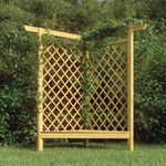 Casa si Gradina - Gradina si terasa - Decoratiuni exterior - Arcade - Pergola de colt cu bancheta, 166x81x174 cm, lemn de pin tratat - Infinity.ro