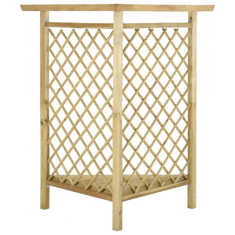 Casa si Gradina - Gradina si terasa - Decoratiuni exterior - Arcade - Pergola de colt cu bancheta, 166x81x174 cm, lemn de pin tratat - Infinity.ro