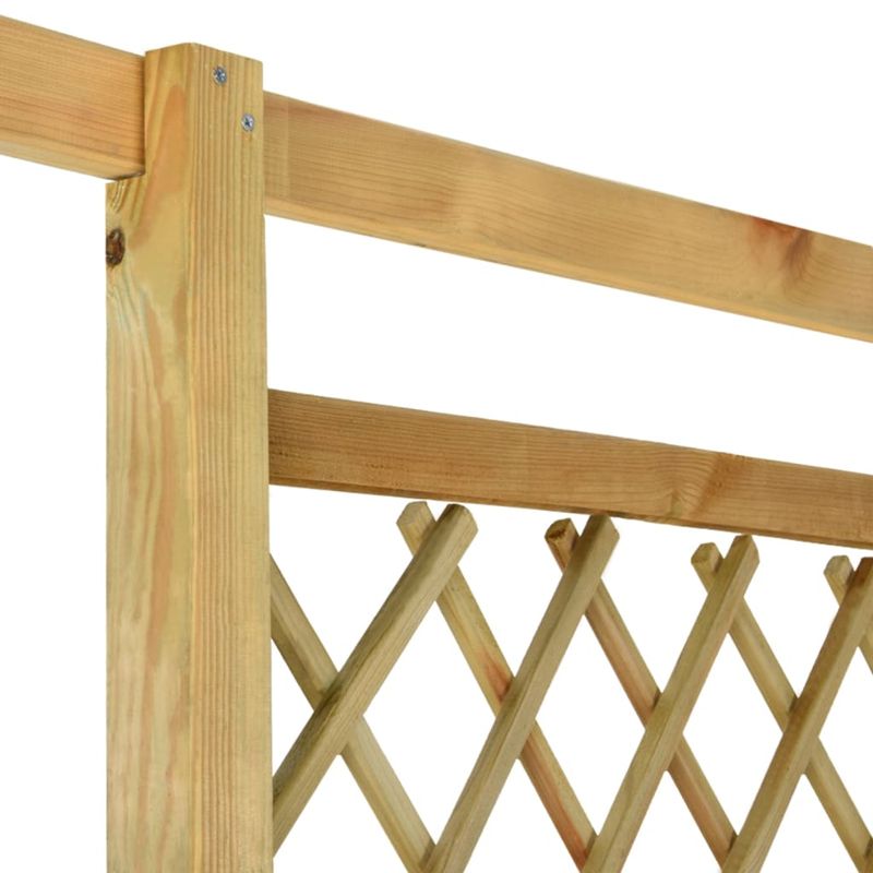 Casa si Gradina - Gradina si terasa - Decoratiuni exterior - Arcade - Pergola de colt cu bancheta, 166x81x174 cm, lemn de pin tratat - Infinity.ro