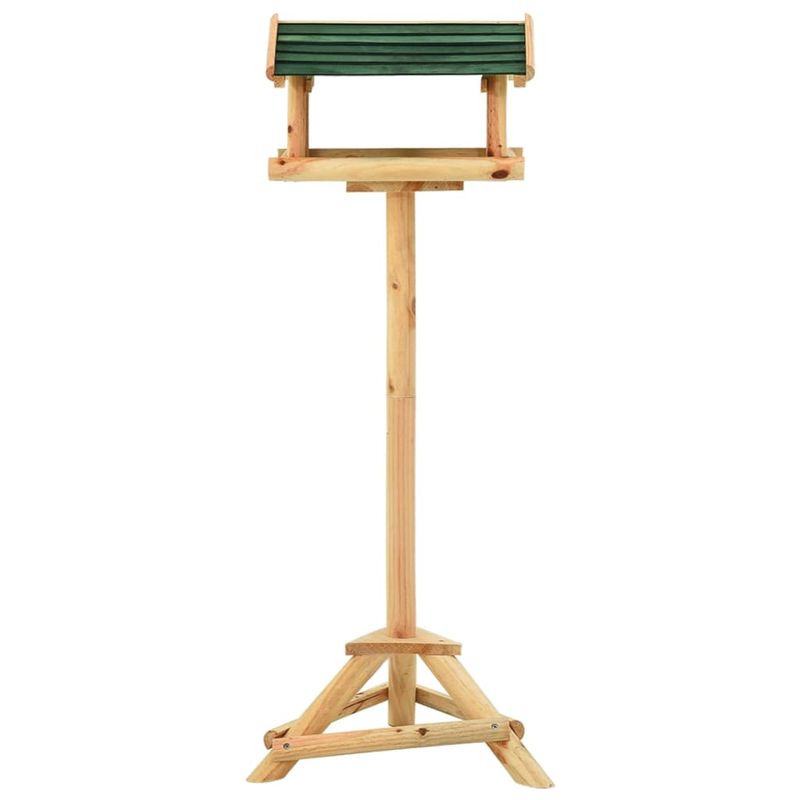 Casa si Gradina - Gradinarit si plante - Produse zootehnice - Adapatoare animale - Hranitor pentru pasari cu stativ, 37x28x100 cm, lemn masiv brad - Infinity.ro