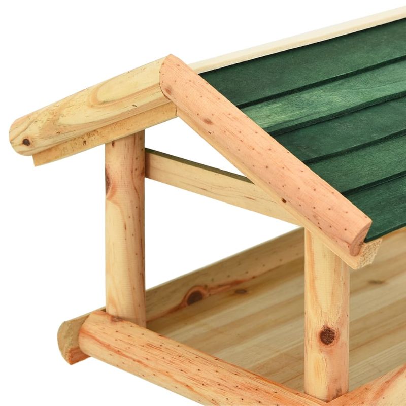 Casa si Gradina - Gradinarit si plante - Produse zootehnice - Adapatoare animale - Hranitor pentru pasari cu stativ, 37x28x100 cm, lemn masiv brad - Infinity.ro