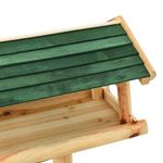 Casa si Gradina - Gradinarit si plante - Produse zootehnice - Adapatoare animale - Hranitor pentru pasari cu stativ, 37x28x100 cm, lemn masiv brad - Infinity.ro