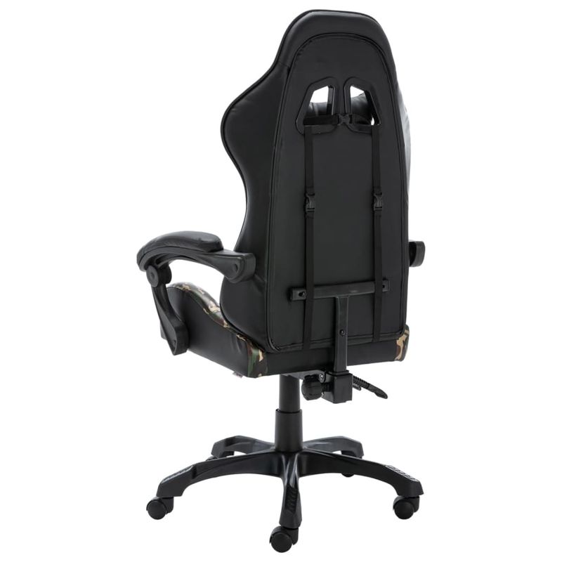 PC, gaming si accesorii - Gaming - Accesorii gaming - Scaune gaming - Scaun de jocuri, negru si camuflaj, piele ecologica - Infinity.ro