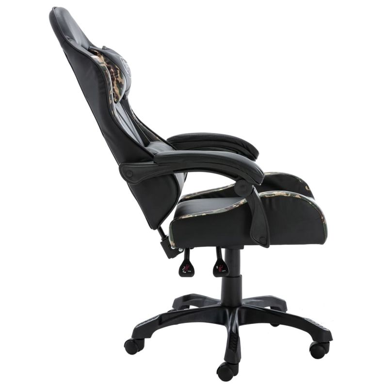 PC, gaming si accesorii - Gaming - Accesorii gaming - Scaune gaming - Scaun de jocuri, negru si camuflaj, piele ecologica - Infinity.ro