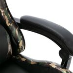 PC, gaming si accesorii - Gaming - Accesorii gaming - Scaune gaming - Scaun de jocuri, negru si camuflaj, piele ecologica - Infinity.ro